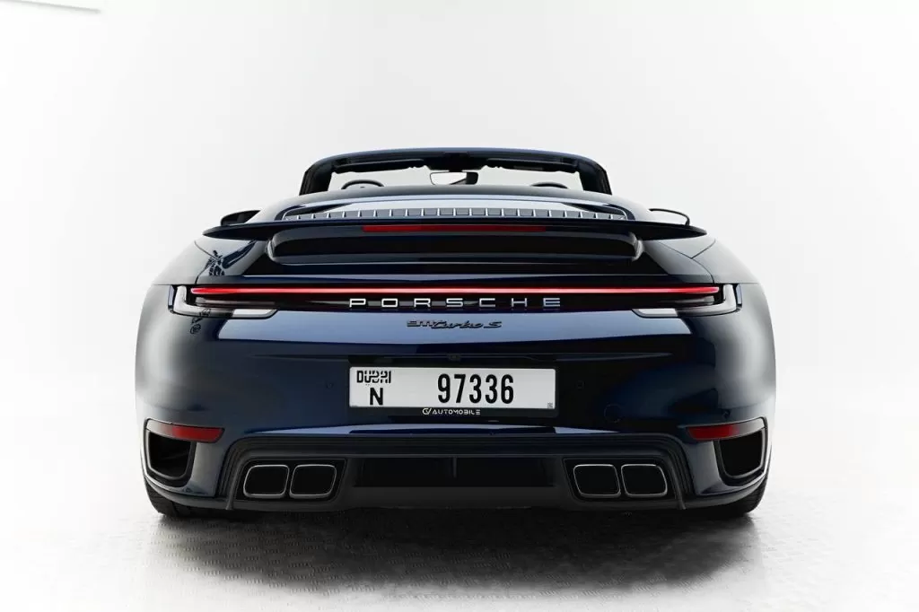 Porsche 911 Turbo S Spyder Back