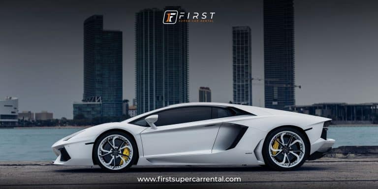 White Lamborghini