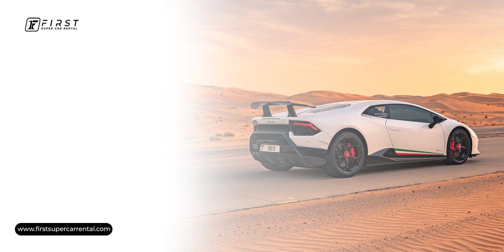 Lamborghini on the Road in Dubai