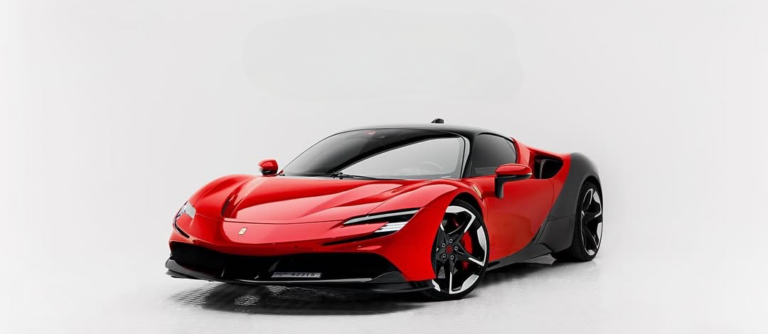 rent Ferrari SF90 Red in Dubai