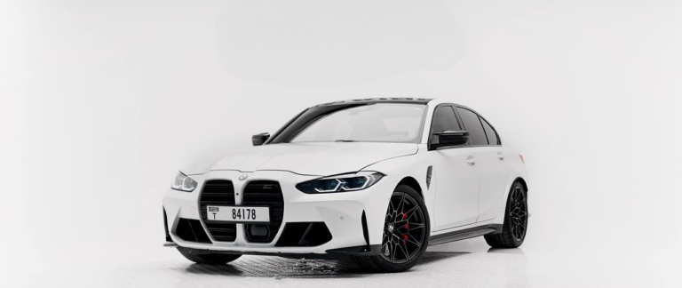 Rent BMW white in Dubai