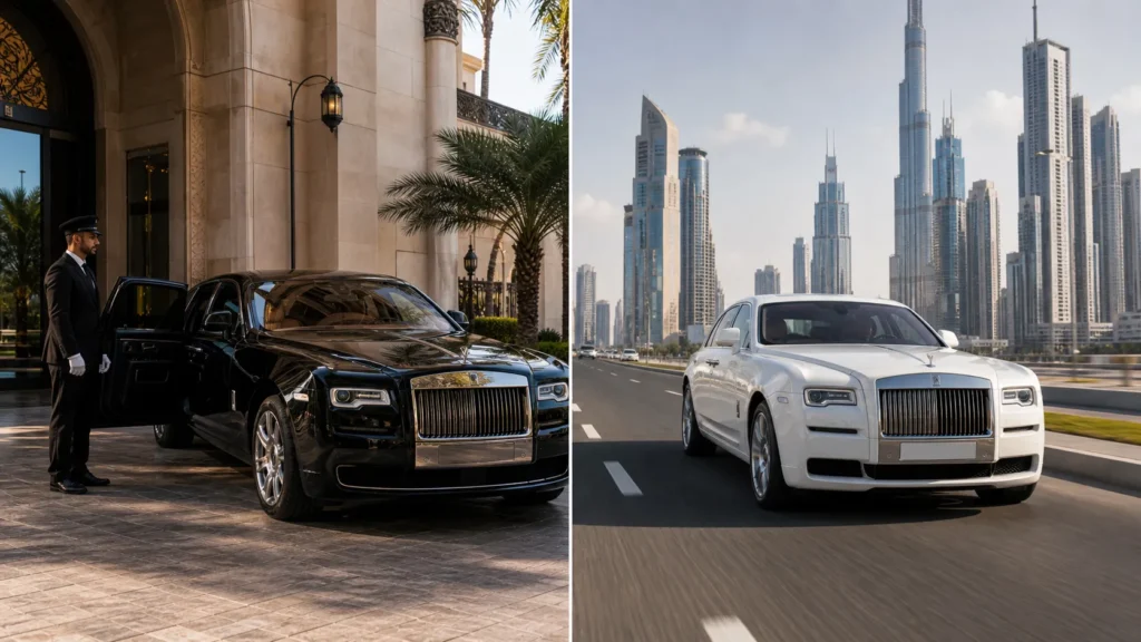 Rolls-Royce with driver vs self-drive Dubai