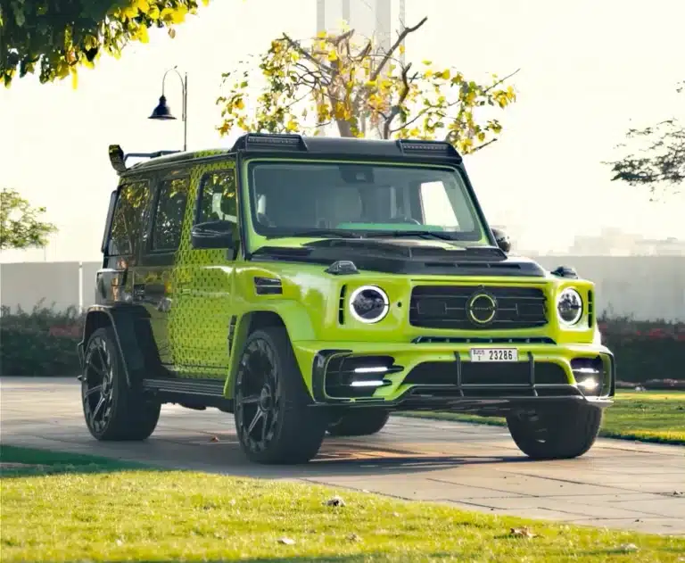 No deposit supercar rental in Dubai — mansory G63 by First Supercar Rental