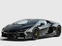 lamborghini revuelto black rental in dubai