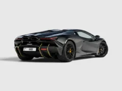 lamborghini revuelto black rear three quarter