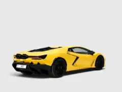 lamborghini revuelto yellow rear view