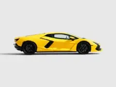 lamborghini revuelto yellow side view