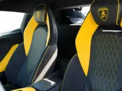 lamborghini revuelto yellow sports seats
