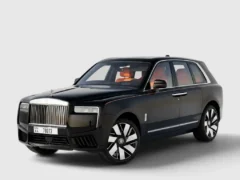 rolls royce cullinan black rental in dubai