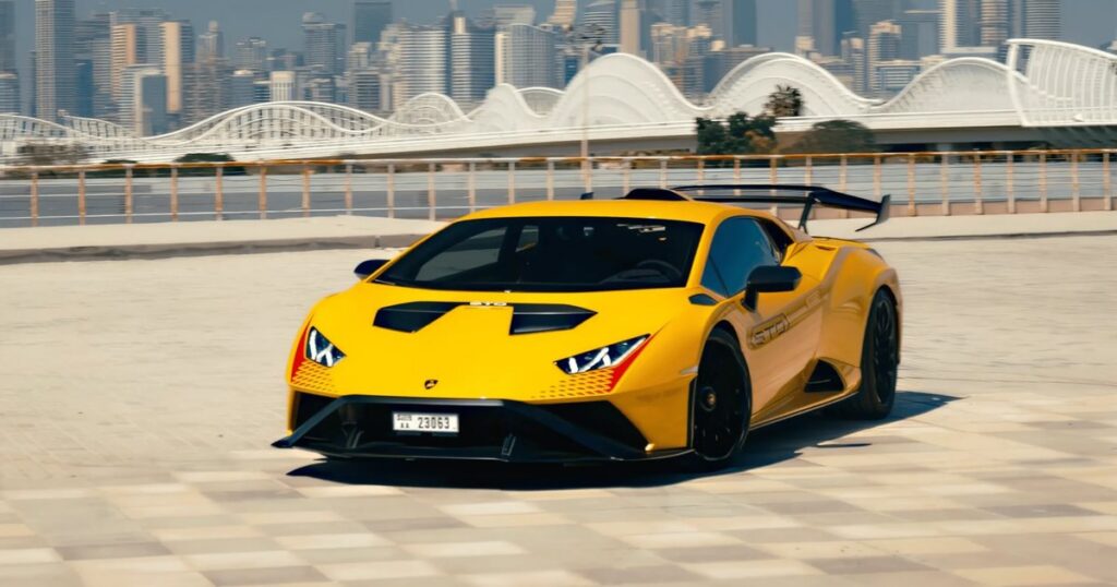 luxury car rental dubai lamborghini huracan sto